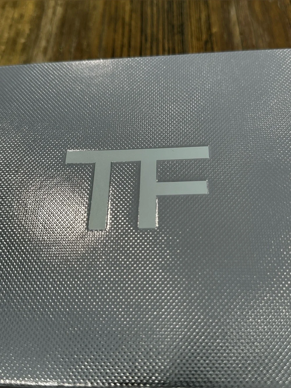 Tom Ford Charcoal Gray Branded box and tissue